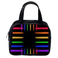 Neon Light Abstract Pattern Lines Classic Handbag (one Side) by Sapixe