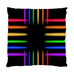 Neon Light Abstract Pattern Lines Standard Cushion Case (two Sides)