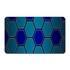 Hexagon Background Geometric Mosaic Magnet (rectangular) by Sapixe