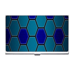 Hexagon Background Geometric Mosaic Business Card Holder by Sapixe