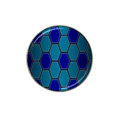 Hexagon Background Geometric Mosaic Hat Clip Ball Marker