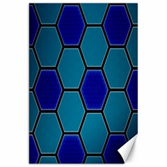 Hexagon Background Geometric Mosaic Canvas 20  X 30  by Sapixe