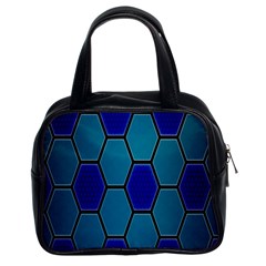 Hexagon Background Geometric Mosaic Classic Handbag (two Sides) by Sapixe