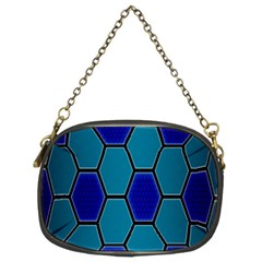 Hexagon Background Geometric Mosaic Chain Purse (two Sides) by Sapixe