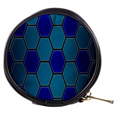 Hexagon Background Geometric Mosaic Mini Makeup Bag by Sapixe