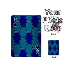 Hexagon Background Geometric Mosaic Playing Cards 54 (mini) by Sapixe