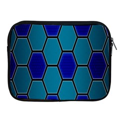 Hexagon Background Geometric Mosaic Apple Ipad 2/3/4 Zipper Cases by Sapixe