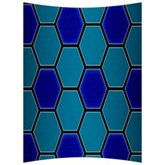 Hexagon Background Geometric Mosaic Back Support Cushion by Sapixe