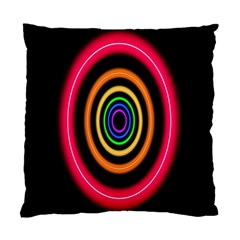 Neon Light Abstract Pattern Lines Standard Cushion Case (one Side)