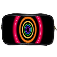 Neon Light Abstract Pattern Lines Toiletries Bag (one Side) by Sapixe