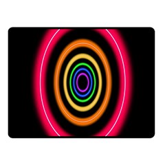 Neon Light Abstract Pattern Lines Fleece Blanket (small) by Sapixe