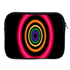 Neon Light Abstract Pattern Lines Apple Ipad 2/3/4 Zipper Cases by Sapixe