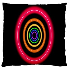 Neon Light Abstract Pattern Lines Standard Flano Cushion Case (two Sides) by Sapixe