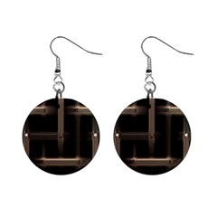 Metal Pattern Background Texture Mini Button Earrings