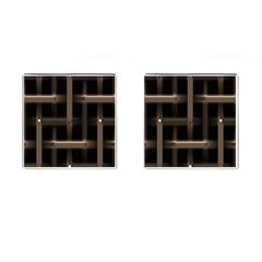 Metal Pattern Background Texture Cufflinks (square) by Sapixe