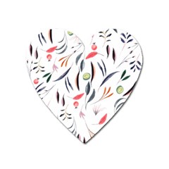 Watercolor Tablecloth Fabric Design Heart Magnet by Sapixe