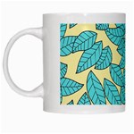 Leaves Dried Leaves Stamping White Mugs Left