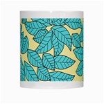 Leaves Dried Leaves Stamping White Mugs Center