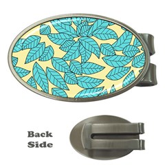 Leaves Dried Leaves Stamping Money Clips (Oval) 