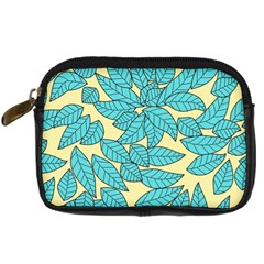 Leaves Dried Leaves Stamping Digital Camera Leather Case