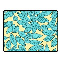 Leaves Dried Leaves Stamping Fleece Blanket (Small)