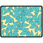 Leaves Dried Leaves Stamping Double Sided Fleece Blanket (Large)  80 x60  Blanket Front