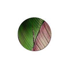 Leaf Banana Leaf Greenish Lines Golf Ball Marker by Sapixe