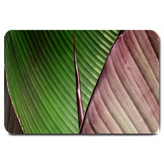 Leaf Banana Leaf Greenish Lines Large Doormat  by Sapixe