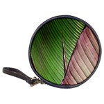 Leaf Banana Leaf Greenish Lines Classic 20-CD Wallets Front