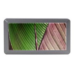 Leaf Banana Leaf Greenish Lines Memory Card Reader (mini) by Sapixe