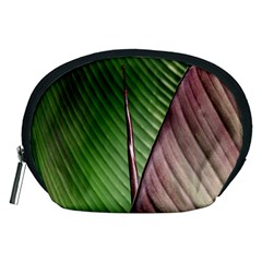 Leaf Banana Leaf Greenish Lines Accessory Pouch (medium)