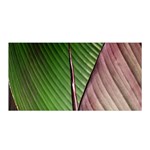 Leaf Banana Leaf Greenish Lines Satin Wrap Front