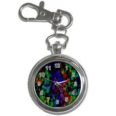 Rainbow Pattern Geometric Texture Key Chain Watches by Sapixe