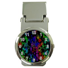 Rainbow Pattern Geometric Texture Money Clip Watches by Sapixe