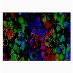 Rainbow Pattern Geometric Texture Large Glasses Cloth by Sapixe