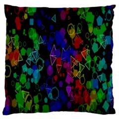 Rainbow Pattern Geometric Texture Large Flano Cushion Case (two Sides) by Sapixe