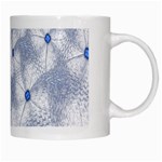 Fractal Art Artistic Pattern White Mugs Right