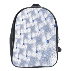 Fractal Art Artistic Pattern School Bag (XL)