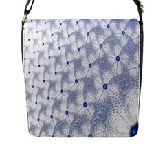 Fractal Art Artistic Pattern Flap Closure Messenger Bag (L)