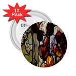 Tiffany Window Colorful Pattern 2.25  Buttons (10 pack)  Front