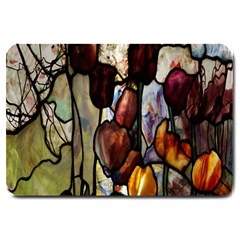 Tiffany Window Colorful Pattern Large Doormat  by Sapixe