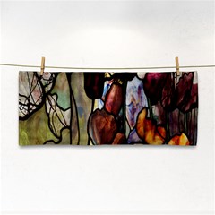 Tiffany Window Colorful Pattern Hand Towel by Sapixe