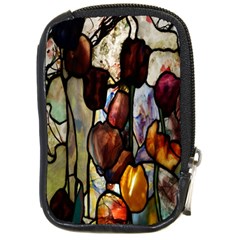 Tiffany Window Colorful Pattern Compact Camera Leather Case by Sapixe