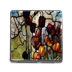 Tiffany Window Colorful Pattern Memory Card Reader (square 5 Slot) by Sapixe