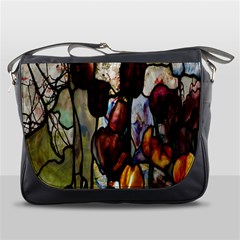 Tiffany Window Colorful Pattern Messenger Bag by Sapixe