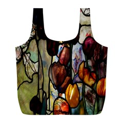 Tiffany Window Colorful Pattern Full Print Recycle Bag (l) by Sapixe