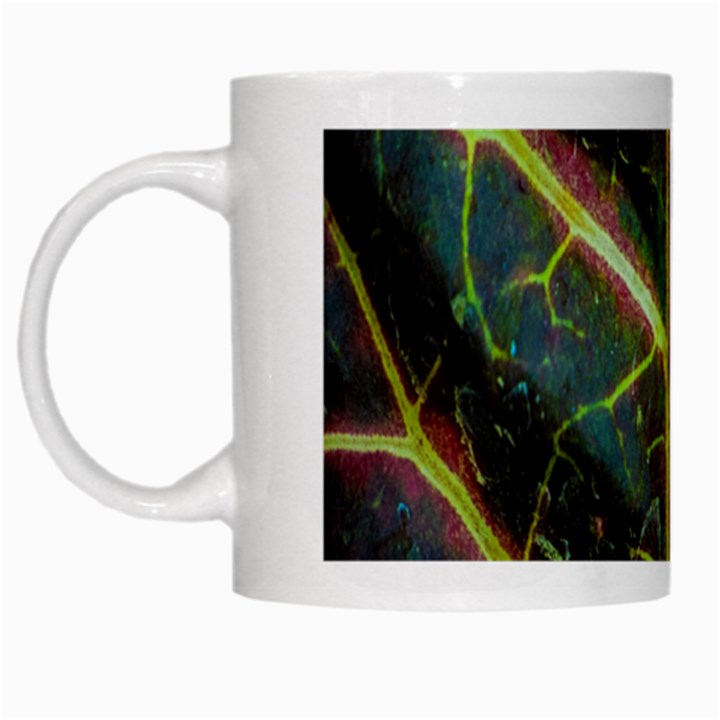 Leaf Abstract Nature Design Plant White Mugs