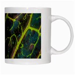 Leaf Abstract Nature Design Plant White Mugs Right