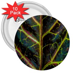 Leaf Abstract Nature Design Plant 3  Buttons (10 Pack)  by Sapixe