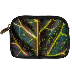 Leaf Abstract Nature Design Plant Digital Camera Leather Case by Sapixe